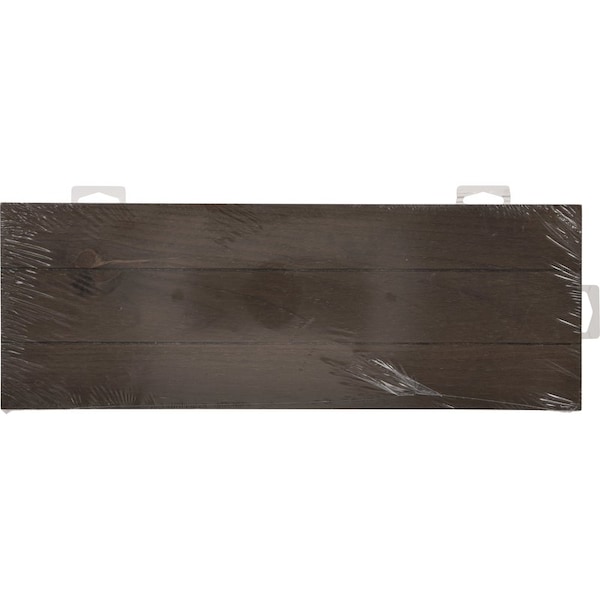 HILLMAN Brown Wood Rustic Address Plate, PK3